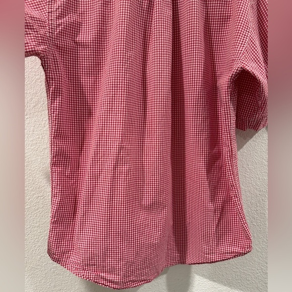 Ralph Lauren Boys Red White Gingham Plaid Short Sleeve Button Down Top Size M - Picture 13 of 16